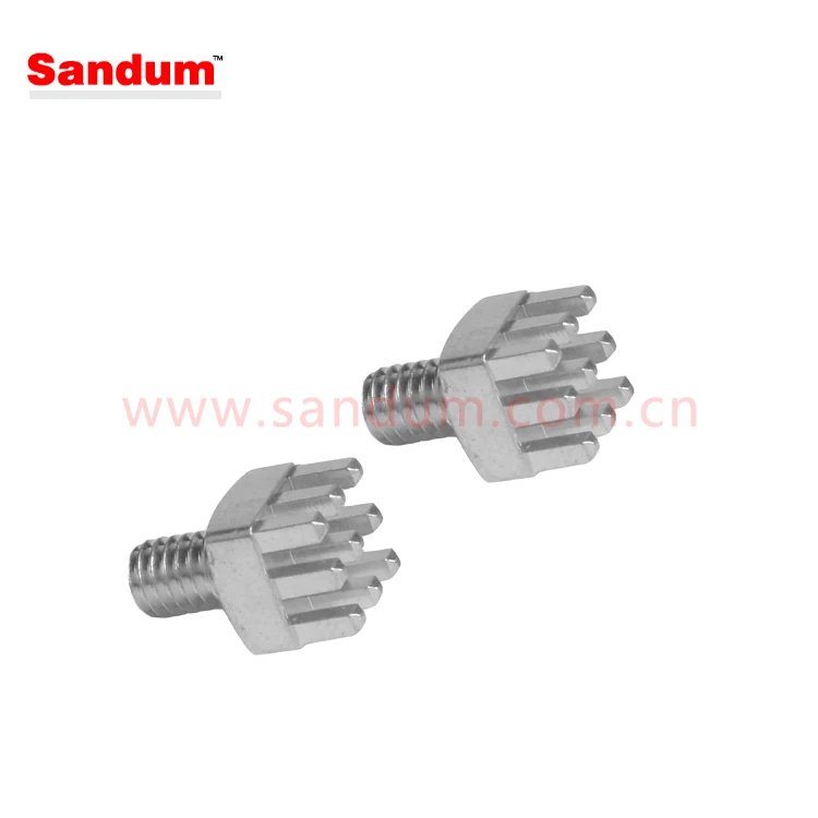 Press fit power element with connector screw full pin plate for PCB