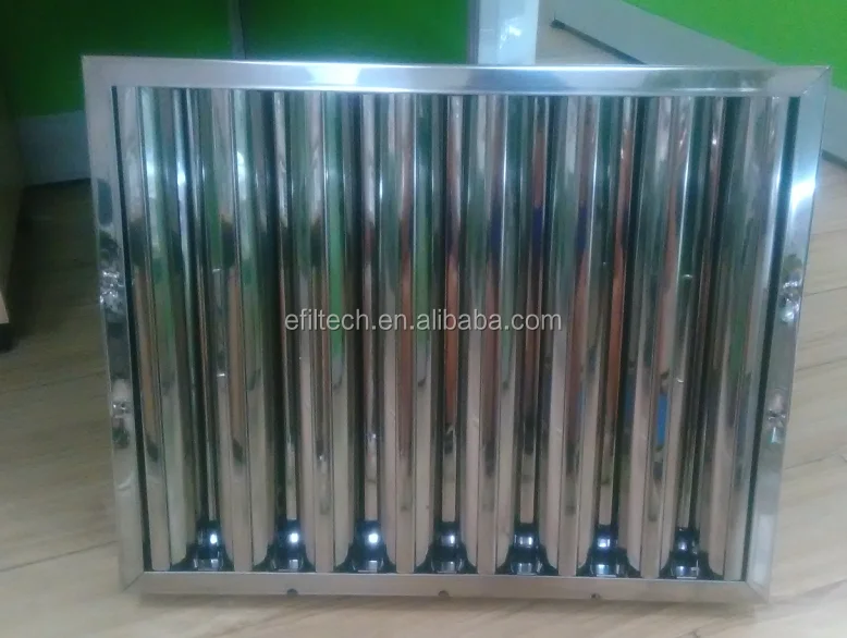 
Commercial stainless steel Baffle Kitchen Grease Filter 