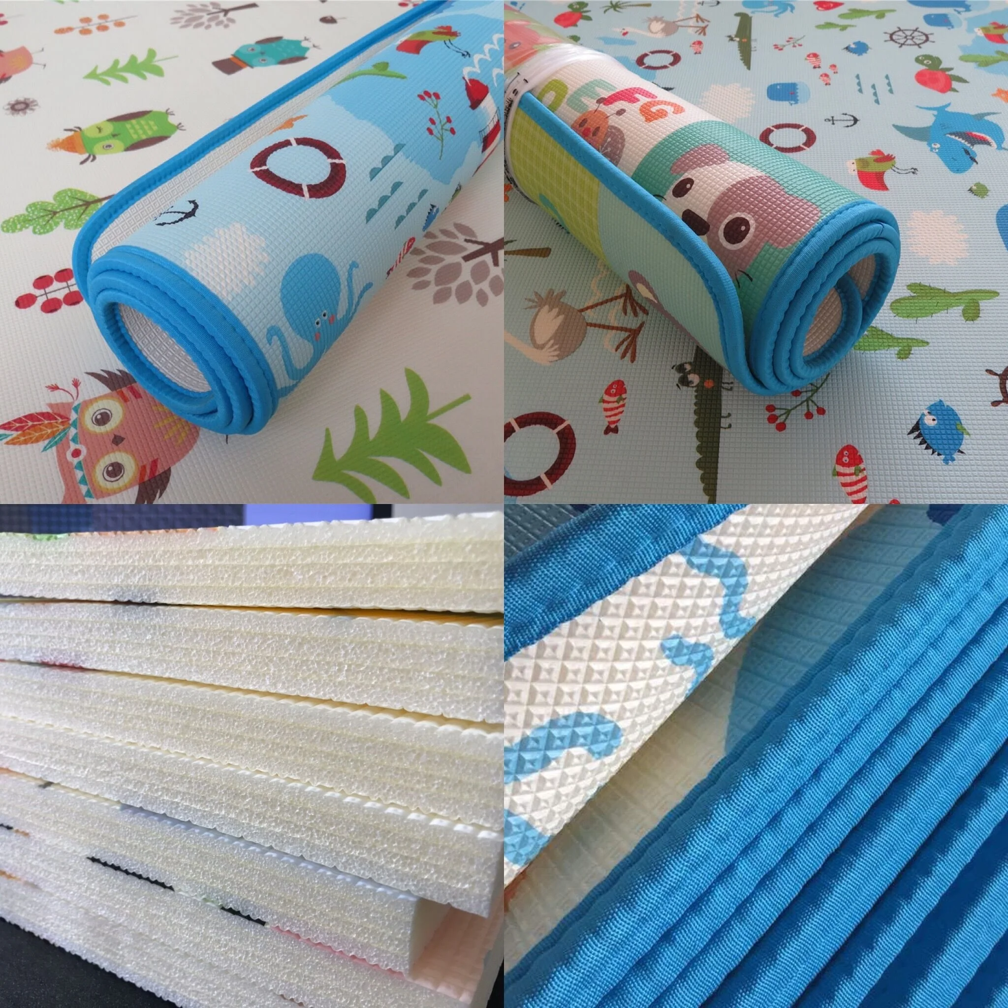  Нетоксичные детские игровые коврики XPE со слоном для ползания детей