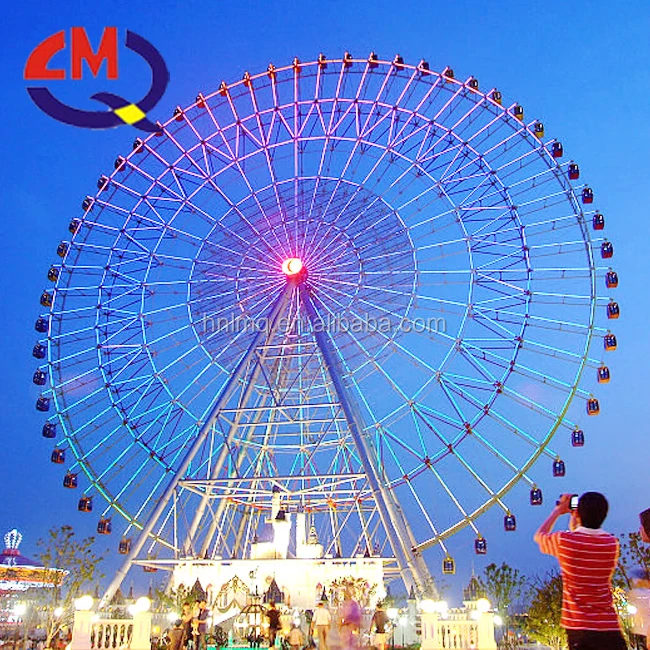 amusement rides 50m air conditioner cabin London eye giant ferris wheel in stock