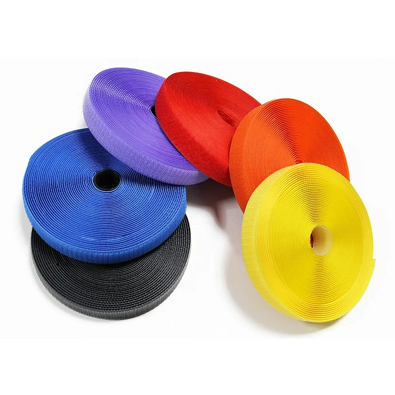 Reusable nylon cable tie  back to back hook loop cable management hook and loop cable wire organizer