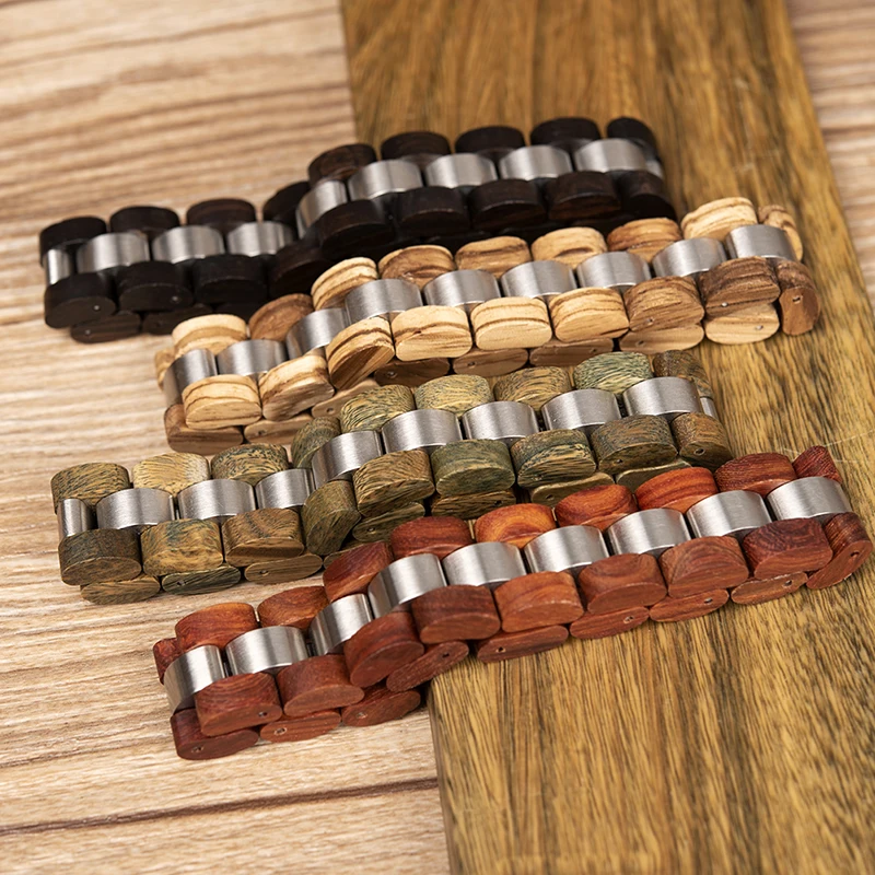 2020 BOBO BIRD Factory Stainless Steel Natural Wooden Bracelet Men Handcrafted Bracelets with Best Price