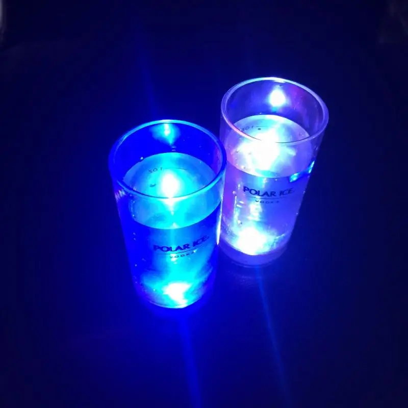 60ml LED light up tequila vodka personalized shot glass