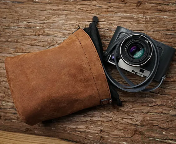 Wholesale handmade vintage High Quality camera case, dslr camera bag, camera lens case