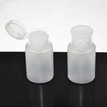free shipping 120ml Wash Remover Cleanser Bottle Pump Dispenser Nail Art Polish Remover Cleaner Acetone Bottle