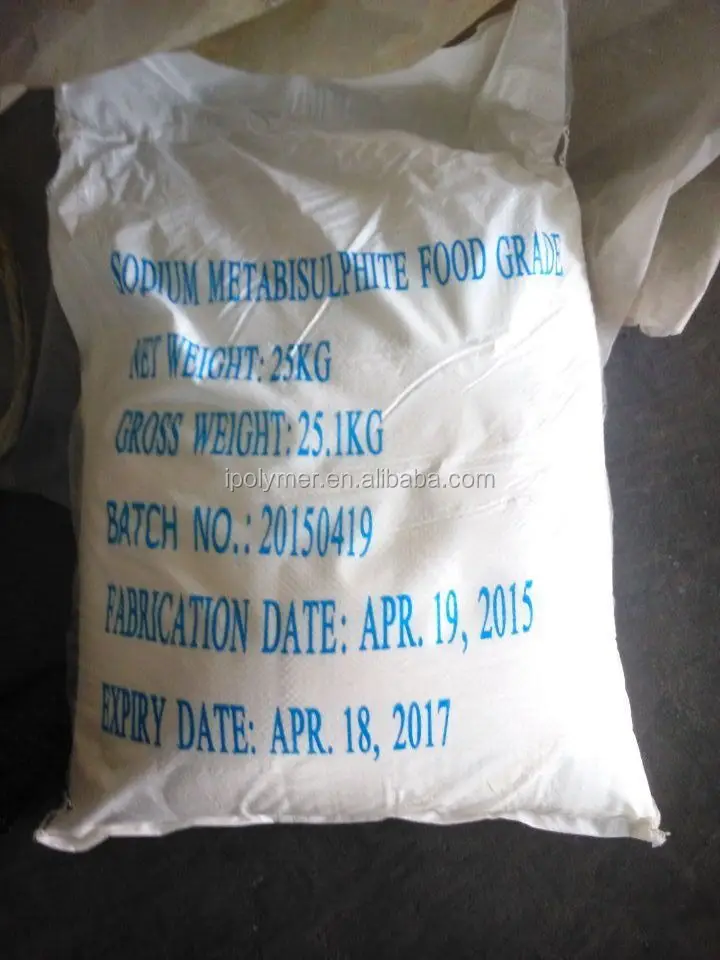 SMBS -Sodium Meta Bisulphite / Sodium Metabisulphite Food/Industrail grade