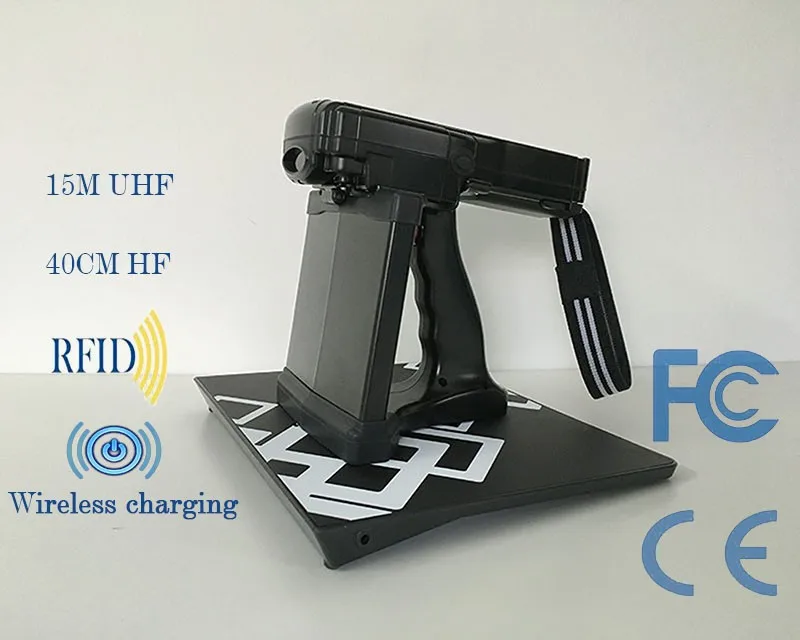 860-900Mhz UHF 15meters  / 13.56Mhz HF/NFC 40cm  super long reading distance Rugged RFID Handheld Scanner Portable Computer PDA