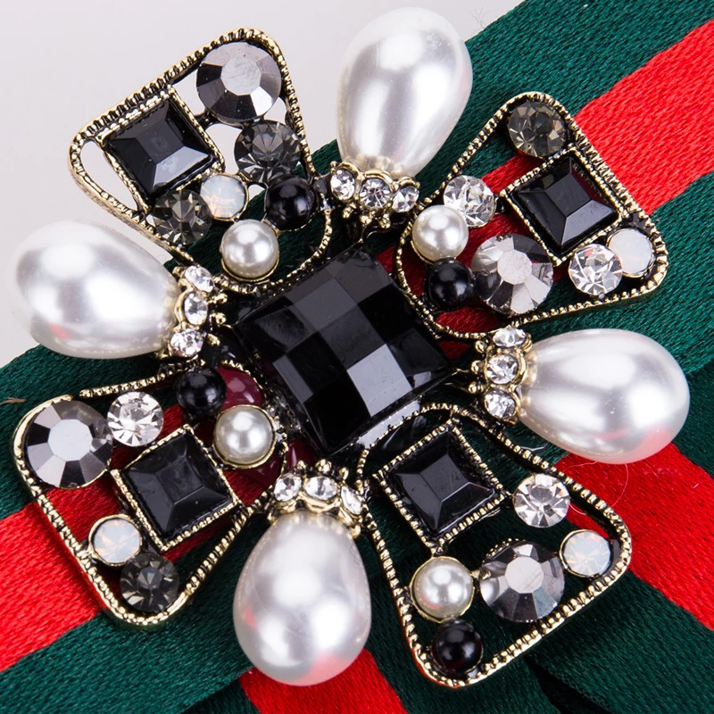 Ywmt на День Матери Ретро плетение с бусинами и драгоценными камнями в Корейском стиле с бантом, брошь на шпильке, для женщин, украшение для одежды