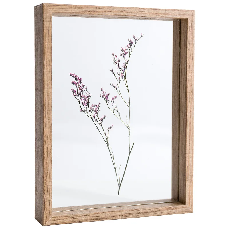 Двухсторонняя стеклянная прозрачная коробка для образцов растений