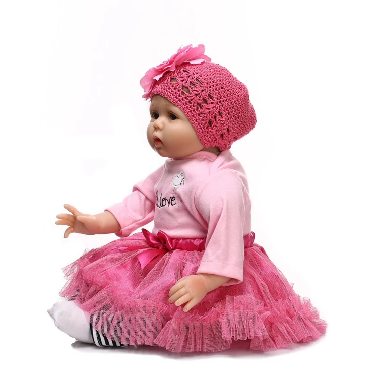 NPK reborn doll with soft real gentle touch handmade  doll silicone vinyl lifelike baby Christmas Gift sweet baby
