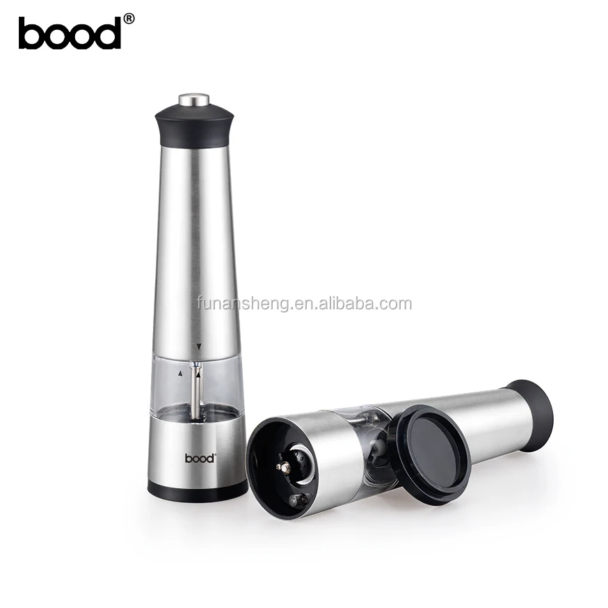 Stainless Steel Electric Salt and Pepper Grinder/Popular Design Salt and Pepper Mill
