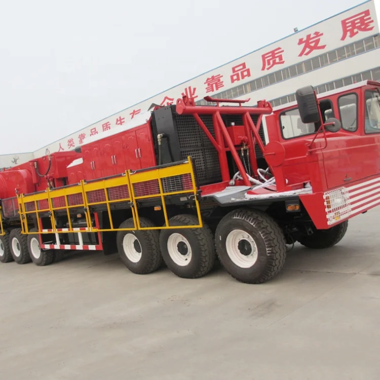 
High Efficient 1500m Mobile Oil Drilling Rig Truck Mounted Well Drilling Rig 