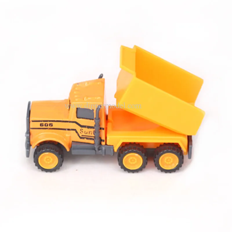 16pcs set 1:100 scale plastic model excavator engineering trucks for architectural model or railway model or DIY