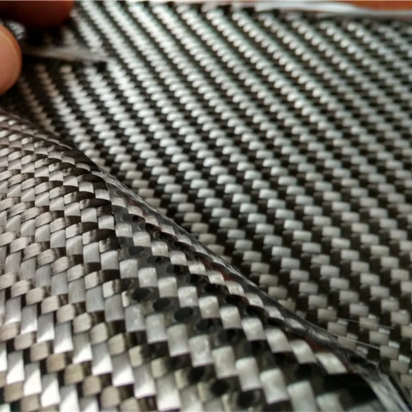high quality carbon fiber cloth, 3K Carbon fiber 300 Tex fiberglass 250g plain Carbon Fiberglass Hybrid Fabric