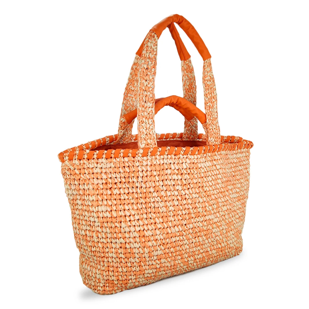 
China supplier new design OEM wicker woven basket bag 
