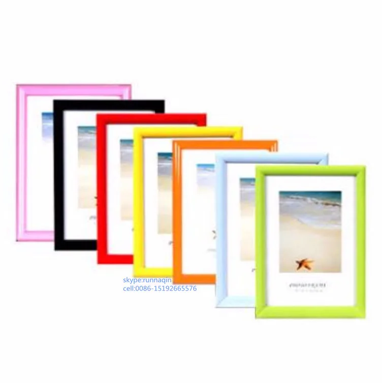 Wholesale Classical Colored PVC bildhalter 4X6 5X7 6X8 8X10 A4  61x91 Plastic Photo Frame For Poster Picture