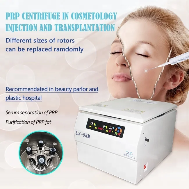 L3-5KM PRP PPP извлечения стволовых клеток разделения самостоятельно жира трансплантата центрифуга для салона красоты пластиковые больницы