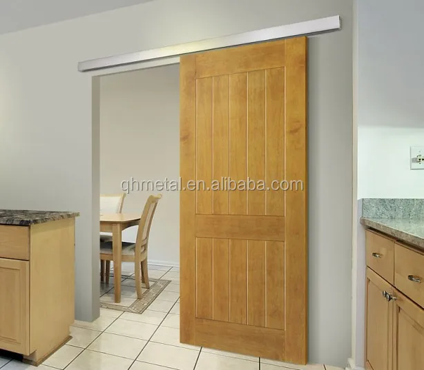 Aoto Automatic Black Color Barn Sliding Glass Top Door Roller With 100% Safety