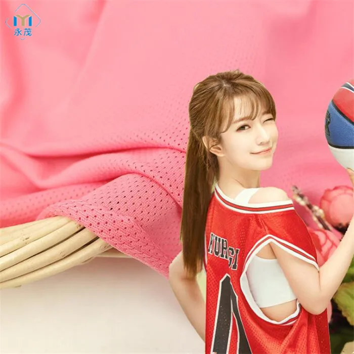 
Huzhou tricot 100% polyester mesh fabric for garment 