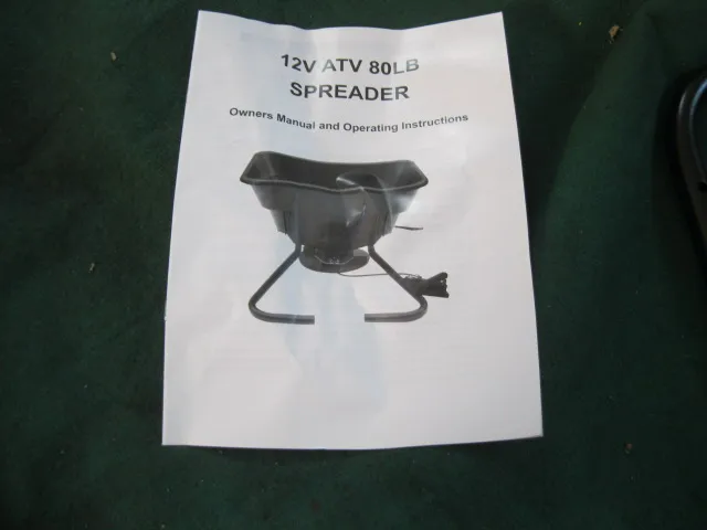 12v ATV Spreader can spread seed and  fertilizer and sand