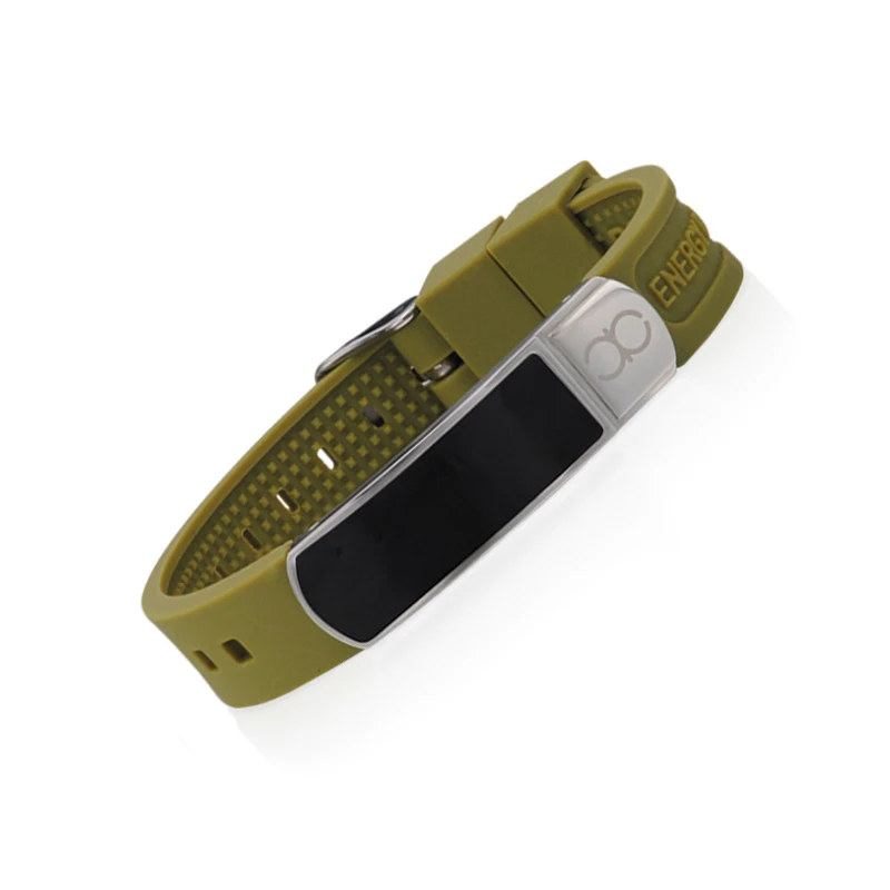 Hottime Bio Elements Energy Magnetic Barcode Wristband Baseball Silicone Bracelets Wholesale