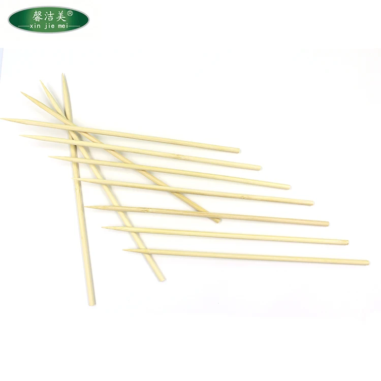 Custom flat round bamboo bbq skewer sticks massage kit for sale