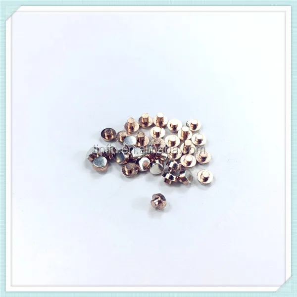 Copper Bimetal Contact Rivet Solid Copper Rivet