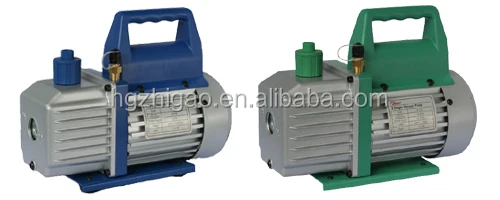 Single stage electric vacuum pump with gauge and valve for new refrigerant