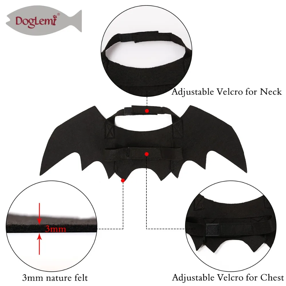 Halloween Pet Products Bat Wings Cat Bat Costume