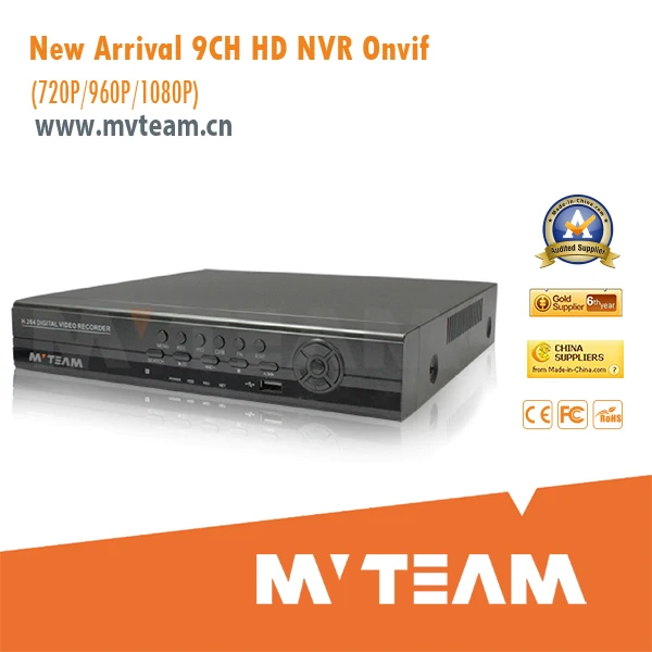 новые продукты 9ch 720p/960p/1080p onvif ис сетевой видеорегистратор( сетевой видеорегистратор)