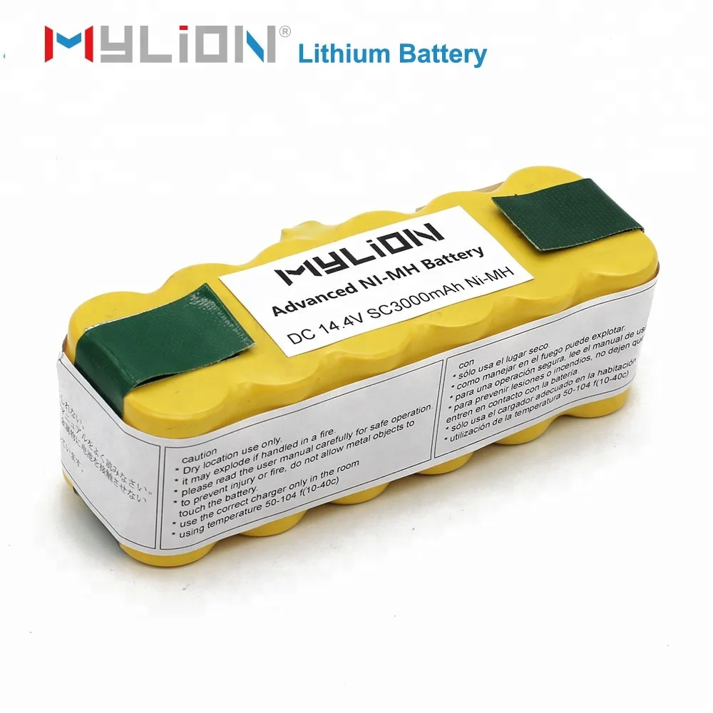 replacement 14.4v volt 3000mah nimh battery pack for intelligent robot vacuum cleaner