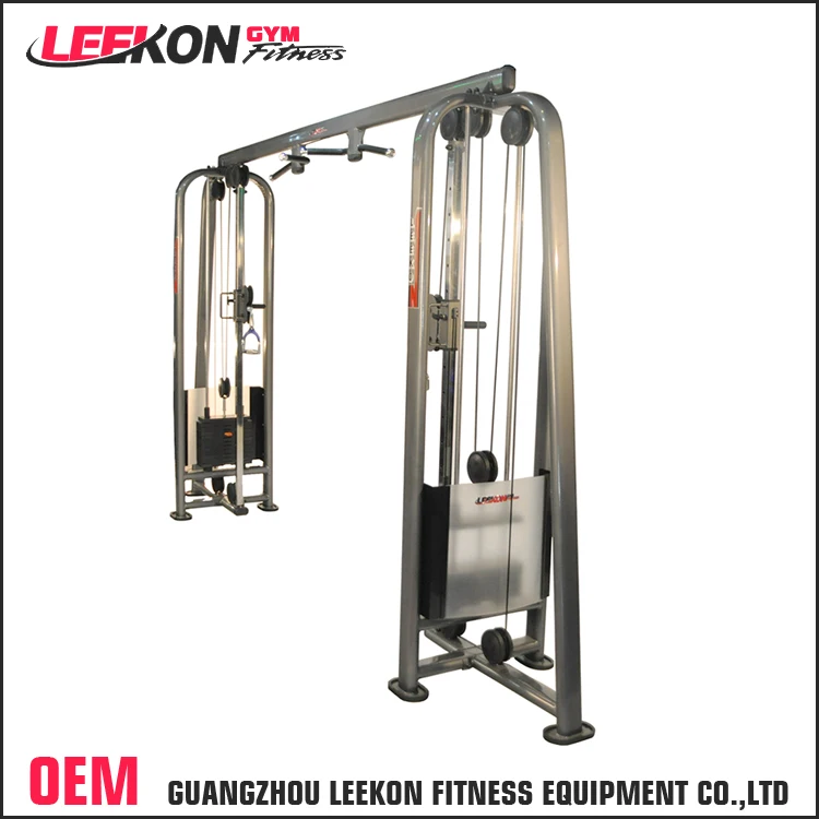 Leekon Heavy Duty Gym Equipment Cable Crossover Machine Gym Equipment Fitness Commercial Cable Crossover Machine