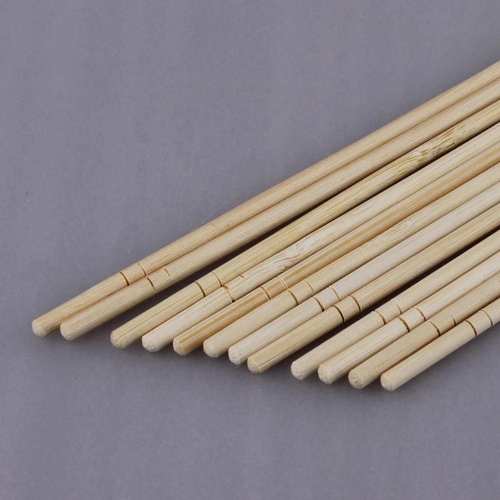 Disposable eco round bamboo chopsticks with OPP bag individual package
