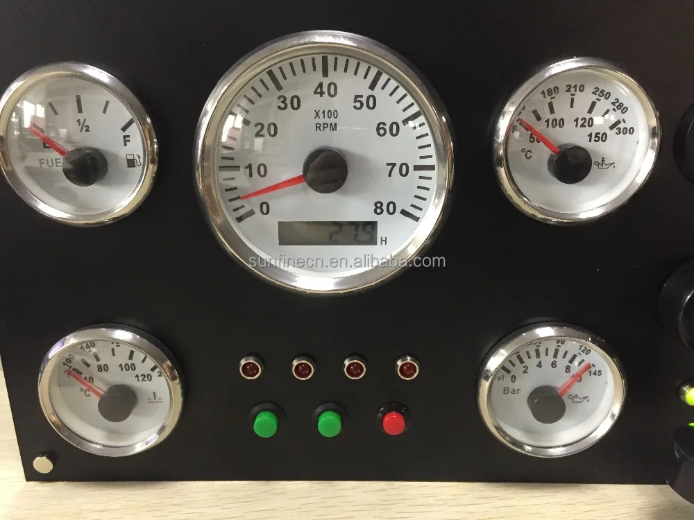 5 Gauge  TJ Direct Fit Gauge Panel Bezel Flat Aluminum Custom Hot Rod Panel