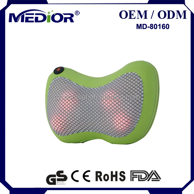 Hot sale of electronic massage products Electric neck  vibrating Shiatsu  Back Massage Pillow With Heat
