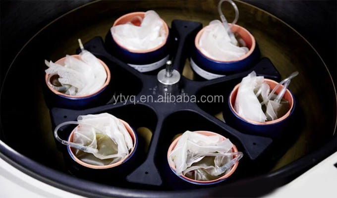 6000rpm Large capacity 4x1000ml refrigerated blood centrifuge machine for blood bank