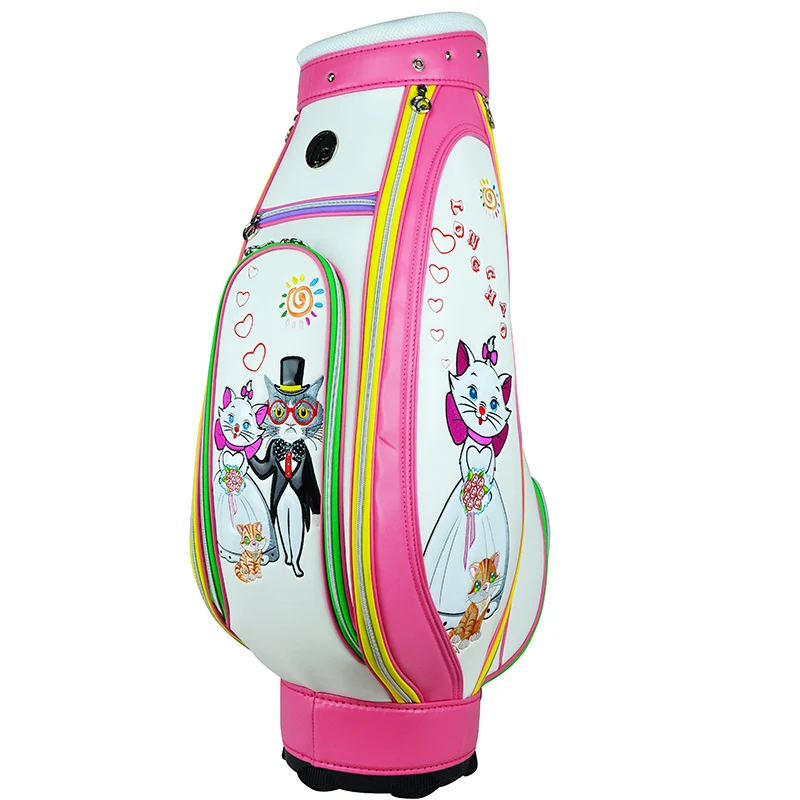 Hot selling PU Selected material staff golf bag