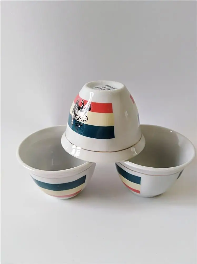 Hot sales ceramic coffee  cups lion and flag for ethiopian coffee ceremony