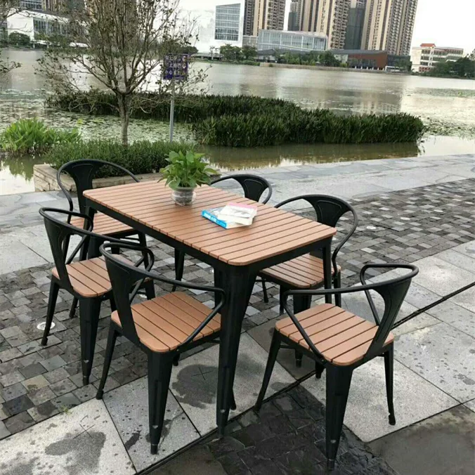 Home and Garden Furniture Wrought Iron Table Chair for Sale Metal