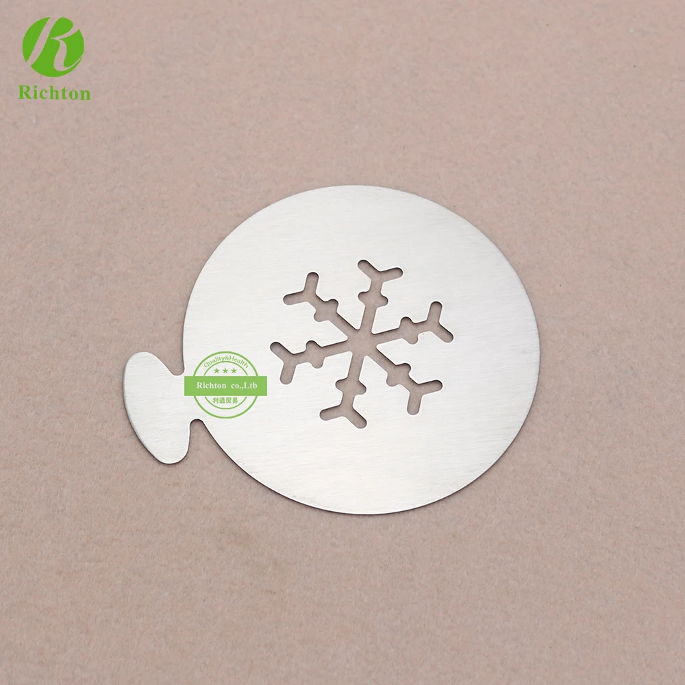 
Customized design metal coffee stencil/cappuccino stencil 