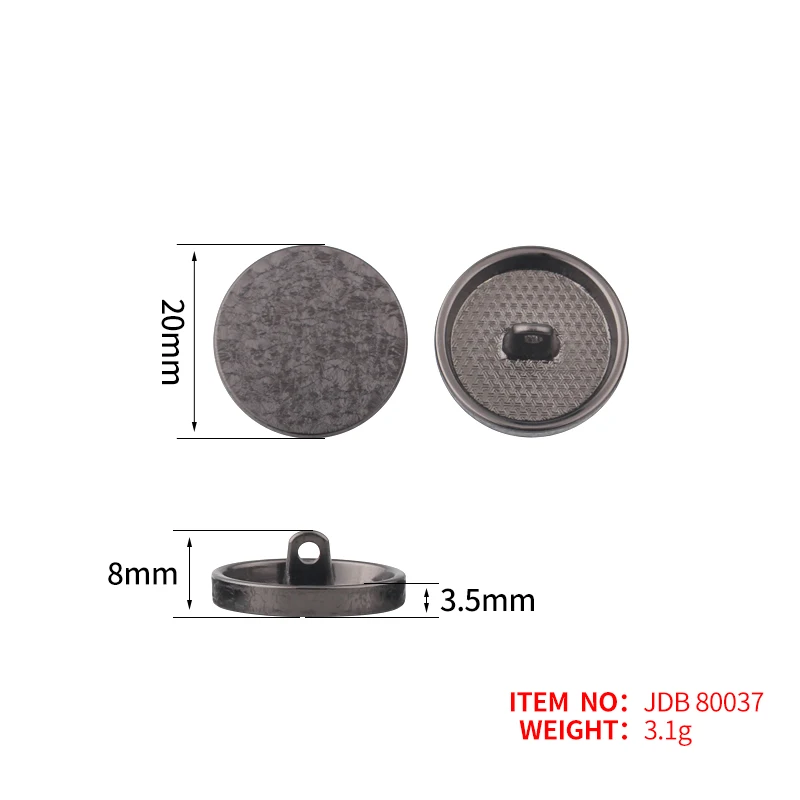 
good quality metal fashion designer coatl shank buttons for usa market 