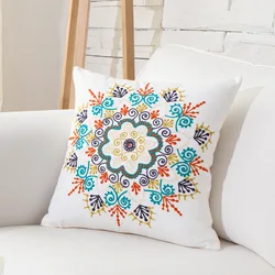 Korean soft embroidery sofa cushion cover for home decoration