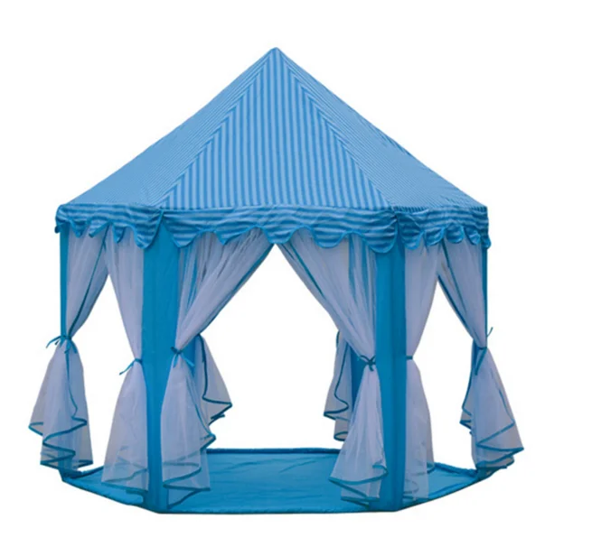 Play Tent Portable Foldable PrinceTent Children Party Roof to Castle Cubby House Kids Gifts Baby Playpens Toys