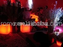 outdoor rgb colors lighting change led plastic glow bar stools cube seat