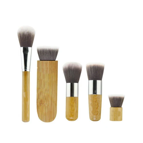 Kabuki Style Make Up Brush Set Bamboo Handle Beauty Personal Care Cosmetics Brush Set