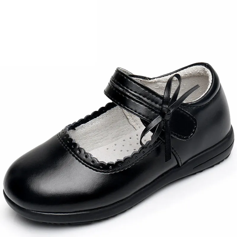 XS8808 flat sole mary jane,girl leather school shoes