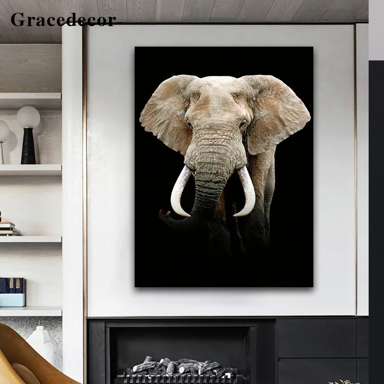 Wholesale Elephant Picture Animal Wall Art Painting