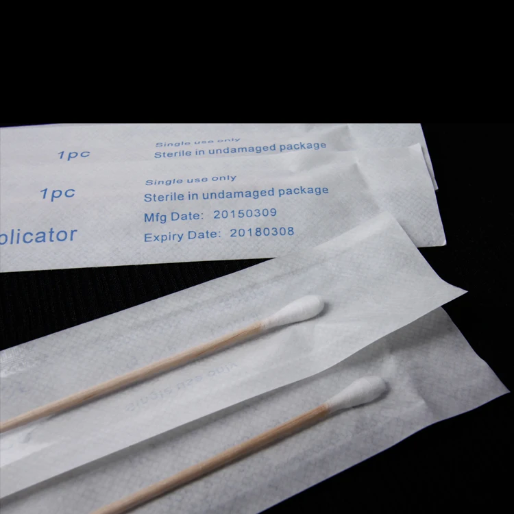 oem eco-friendly disposable alcohol sterile medical cotton swab