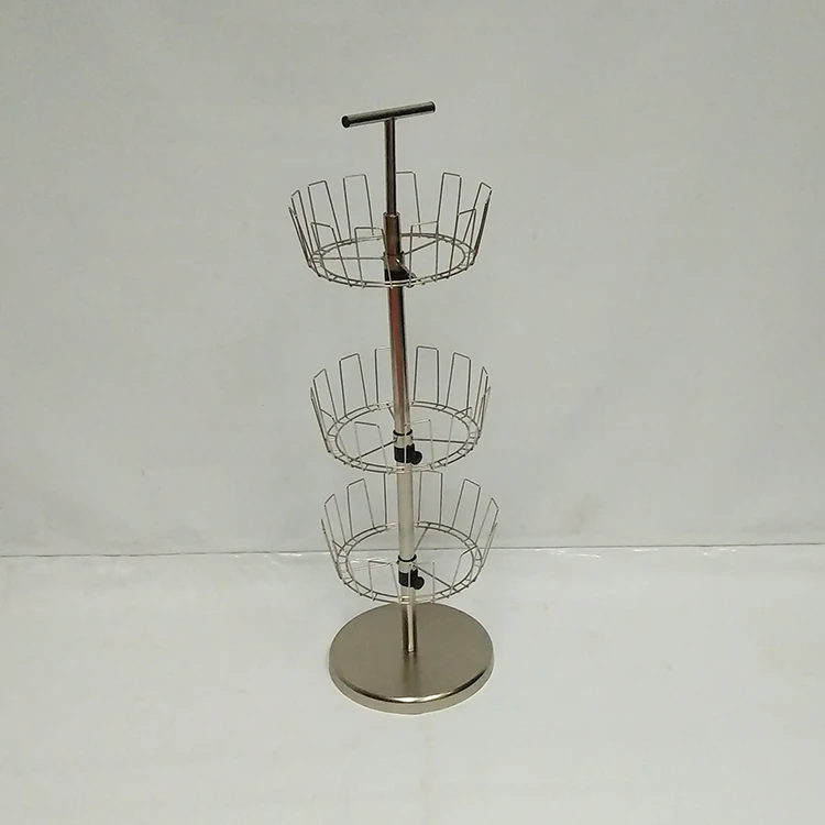 New style Sand Nickel Rotating Rolling Shoe Rack for 18 pairs Shoes