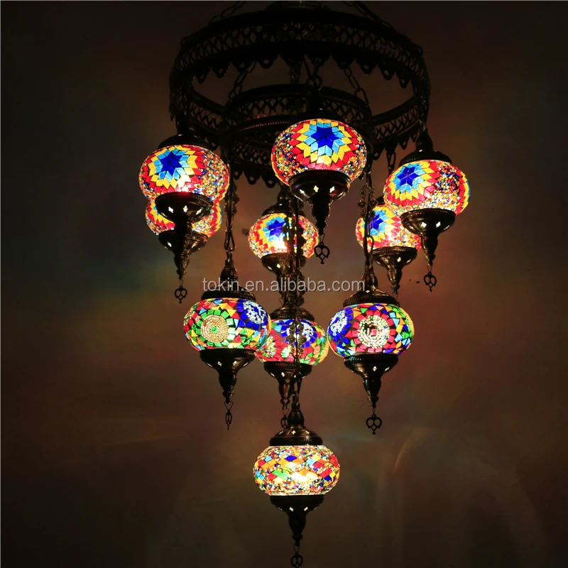 Mosaic Art Turkish turkish lamps Chandelier CC10M01